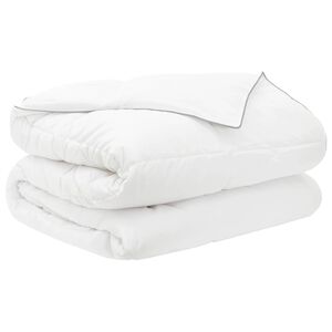 vidaXL Sommerdecke 200 x 240 cm Sommer 150 gsm Bambusfaser Wei&szlig;