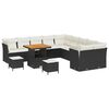 vidaXL Gartensofa-set 13 stk. Schwarz Poly-Rattan