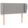 vidaXL Kopfteil mit Ohren Hellgrau 93x23x78/88 cm Stoff