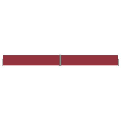 vidaXL Seitenmarkise Ausziehbar Rot 117x1200 cm