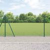 vidaXL Zaunpfosten Gr&uuml;n 50 x 1,2 m (16 x 16 mm Netz) Stahl und PVC