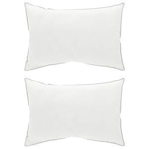 vidaXL Kopfkissen 2 Stk. 50 x 75 cm Australische Wolle Wei&szlig;