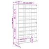 vidaXL CD Regal mit Regal Altholz 101 x 23 x 177,5 cm Holzwerkstoff