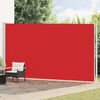 vidaXL Seitenmarkise Ausziehbar 220x600 cm Rot