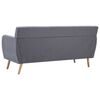 vidaXL 3-Sitzer-Sofa Stoff 172x70x82 cm Hellgrau