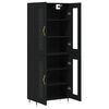 vidaXL Highboard Schwarz 69,5x34x180 cm Holzwerkstoff