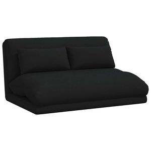 vidaXL Verstellbarer Fu&szlig;sessel Schwarz Stoff