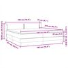 vidaXL Boxspringbett mit Matratzen Dunkelblau 180x210 cm Samt