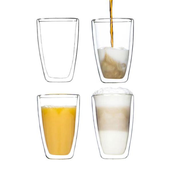 HI Latte Macchiato Gl&auml;ser 2 Stk. 400 ml Transparent