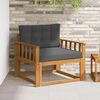 vidaXL Outdoor Mittelsofa Massivholz Akazie Natur