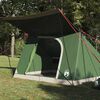 vidaXL Campingzelt mit Dach mit Speicher Gr&uuml;n 223 x 163 x 130 cm Taft
