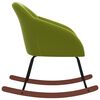 vidaXL Schaukelstuhl Hellgr&uuml;n Stoff