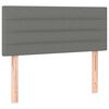 vidaXL Boxspringbett mit Matratze Dunkelgrau 80x200 cm Stoff