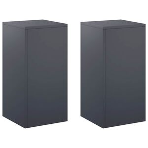 vidaXL Pflanzenst&auml;nder 2 pcs Anthrazit 30 x 30 x 60 cm