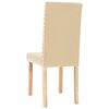 vidaXL Esszimmerst&uuml;hle 4 Stk. Creme Stoff