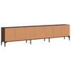 vidaXL TV-Schrank mit Schublade Braun Eiche 200x25x44 cm Holzwerkstoff