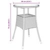 vidaXL Garten Essgruppe 5 pcs Braun Poly Rattan