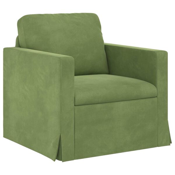 vidaXL Sofa 2 pcs Hellgr&uuml;n