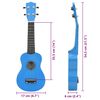 vidaXL Sopran-Ukulele-Set mit Tasche für Kinder Babyblau 21"