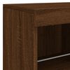 vidaXL Sideboard mit LED-Leuchten Braun Eichen-Optik 283x37x67 cm