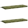 vidaXL 2-teilige Bankkissen SOEST 100 % Polyester Blattdesign