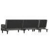 vidaXL Schlafsofa in L-Form Dunkelgrau 260x140x70 cm Stoff