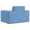 vidaXL Kindersofa Blau Weich Pl&uuml;sch