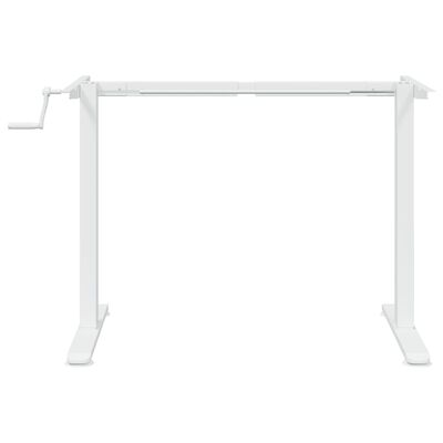 vidaXL Gestell für Sitz-Steh-Schreibtische Weiß (94-135)x60x(70-114)cm
