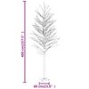 vidaXL LED-Birke Warmweiß 672 LEDs 400 cm