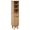 vidaXL Badschrank OTTA 35x30x159 cm Massivholz Kiefer