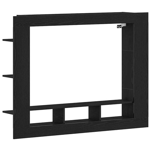 vidaXL TV-Schränk Schwarz Eichen-Optik 152 x 22 x 113 cm Holzwerkstoff