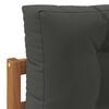 vidaXL Outdoor-Sofagarnitur mit Kissen 2 St&uuml;ck Natur und Anthrazit