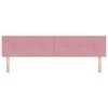 vidaXL Kopfteil mit Kopfteil Rosa 200 cm Kunstleder