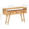 vidaXL Sideboard 120x30x75 cm Raues Mangoholz
