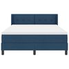 vidaXL Boxspringbett mit Matratze mit Kopfteil Blau 190 x 140 cm Stoff
