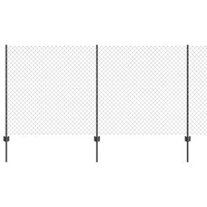 vidaXL Kettenzaun mit Pfosten 10 x 1,2 m (B x H)