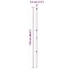 vidaXL Zaunpfosten 7 pcs Grün Ø32mm 170 cm Verzinkter Stahl