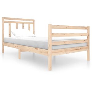 vidaXL Massivholzbett 100x200 cm
