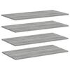 vidaXL Wandregale 4 Stk. Grau Sonoma 80x40x1,5 cm Holzwerkstoff