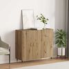 vidaXL Sideboard Artisan-Eiche 90 x 34 x 80 cm Holzwerkstoff