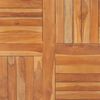 vidaXL Tischplatte Massivholz Teak Quadratisch 90&times;90&times;2,5 cm