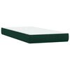 vidaXL Boxspringbett mit Matratze Dunkelgr&uuml;n 200x210 cm Samt
