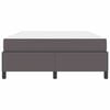 vidaXL Bettrahmen mit Matratze Grau 140 x 190 cm Stoff