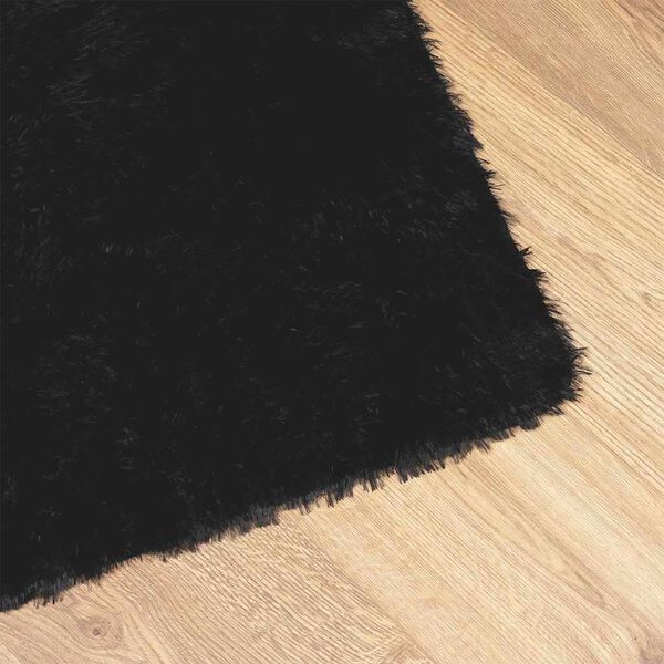 vidaXL Teppich Shaggy Hochflor NAVARRA Schwarz 200x290 cm Polyester