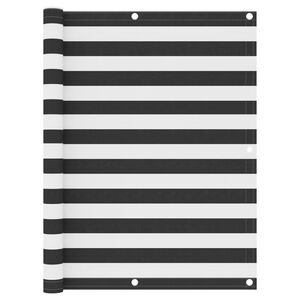 vidaXL Balkon-Sichtschutz Anthrazit und Wei&szlig; 120x400 cm Oxford-Gewebe