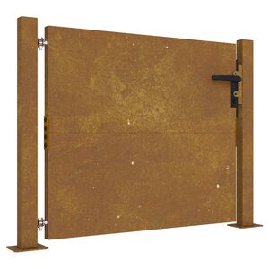 vidaXL Gartentor 100x100 cm Cortenstahl