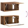 vidaXL TV-Schrankset Wandmontiert 4 pcs Altholz Holzwerkstoff