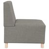 vidaXL Modulares Sofa ohne Armlehnen Beige 55 cm Stoff