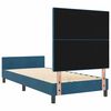 vidaXL Boxspringbett mit Kopfteil Dunkelblau 100 x 200 cm Samt