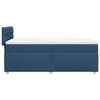 vidaXL Boxspringbett mit Matratze Blau 90x200 cm Stoff